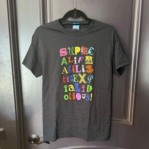 Disney Black Tee with Multicolor Lettering
